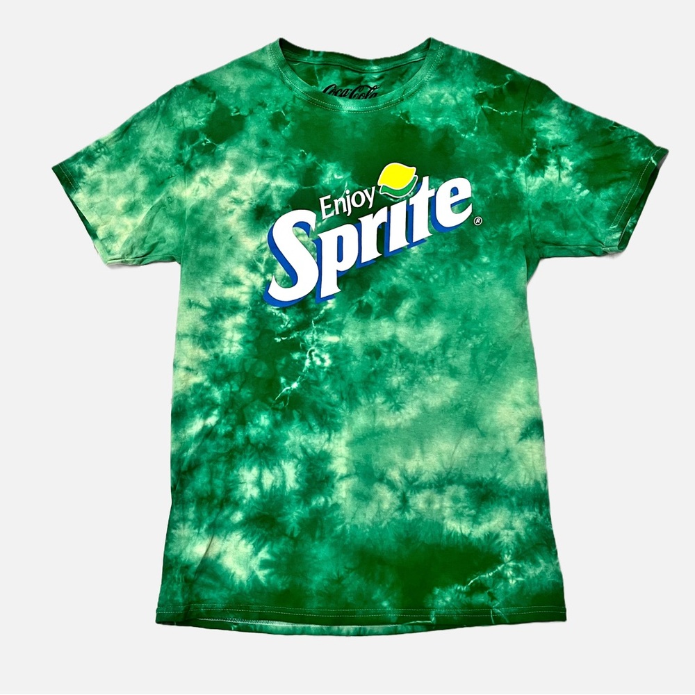 Sprite Women’s Green   Tie Dye T Shirt  By Coca Cola Size Small